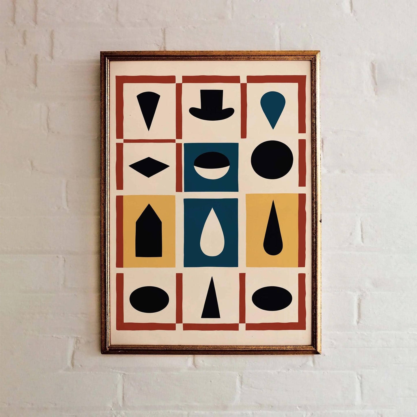 Retro Form Study Wall Art