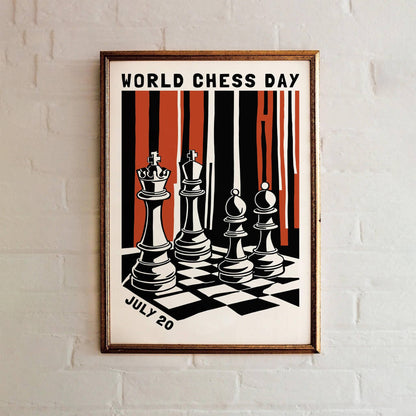 World Chess Day Poster - Gift for Dad