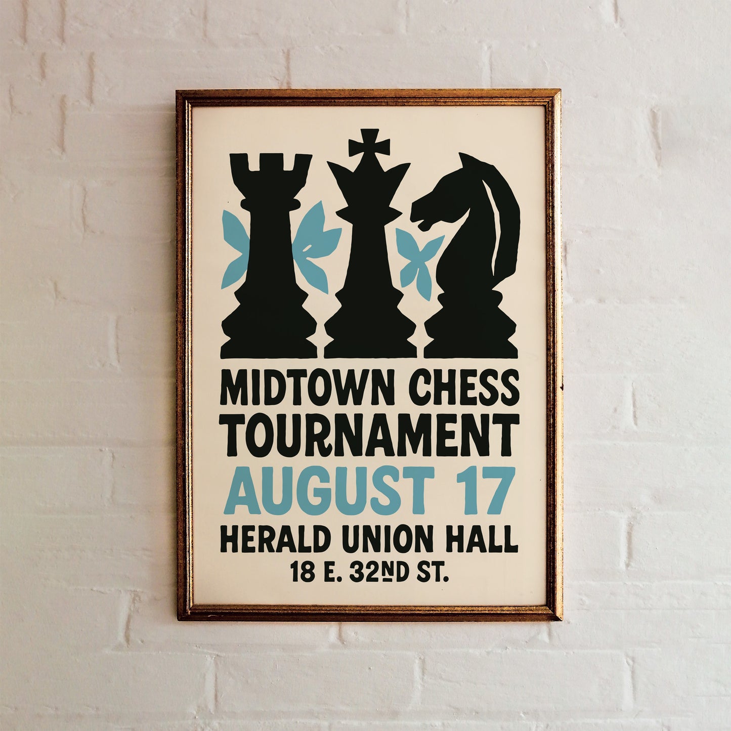 Midtown Chess Tournament Poster