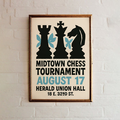 Midtown Chess Tournament Poster