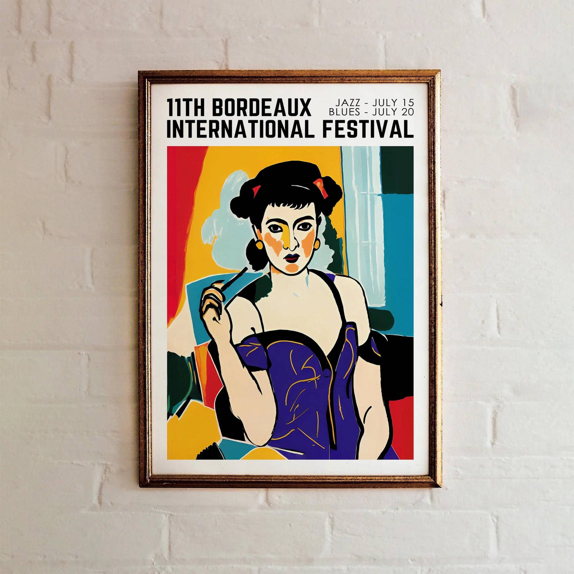Bordeaux Jazz Festival Poster - HypeSheriff