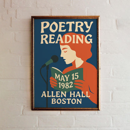 Poetry Reading Boston Poster