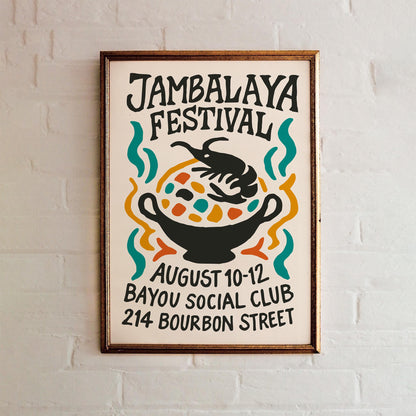 Jambalaya Festival Poster Print