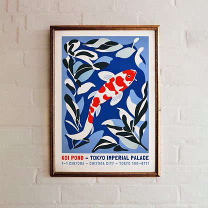 Koi Pond Poster Print