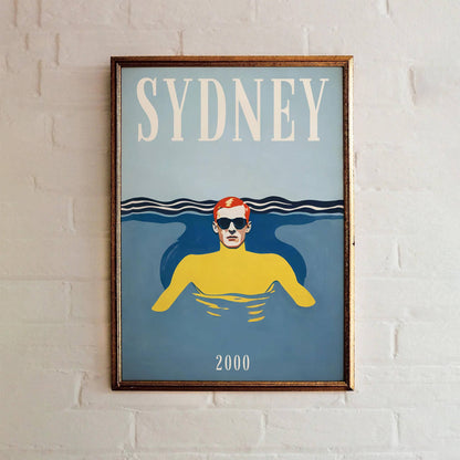 Sydney 2000 Summertime Retro Poster
