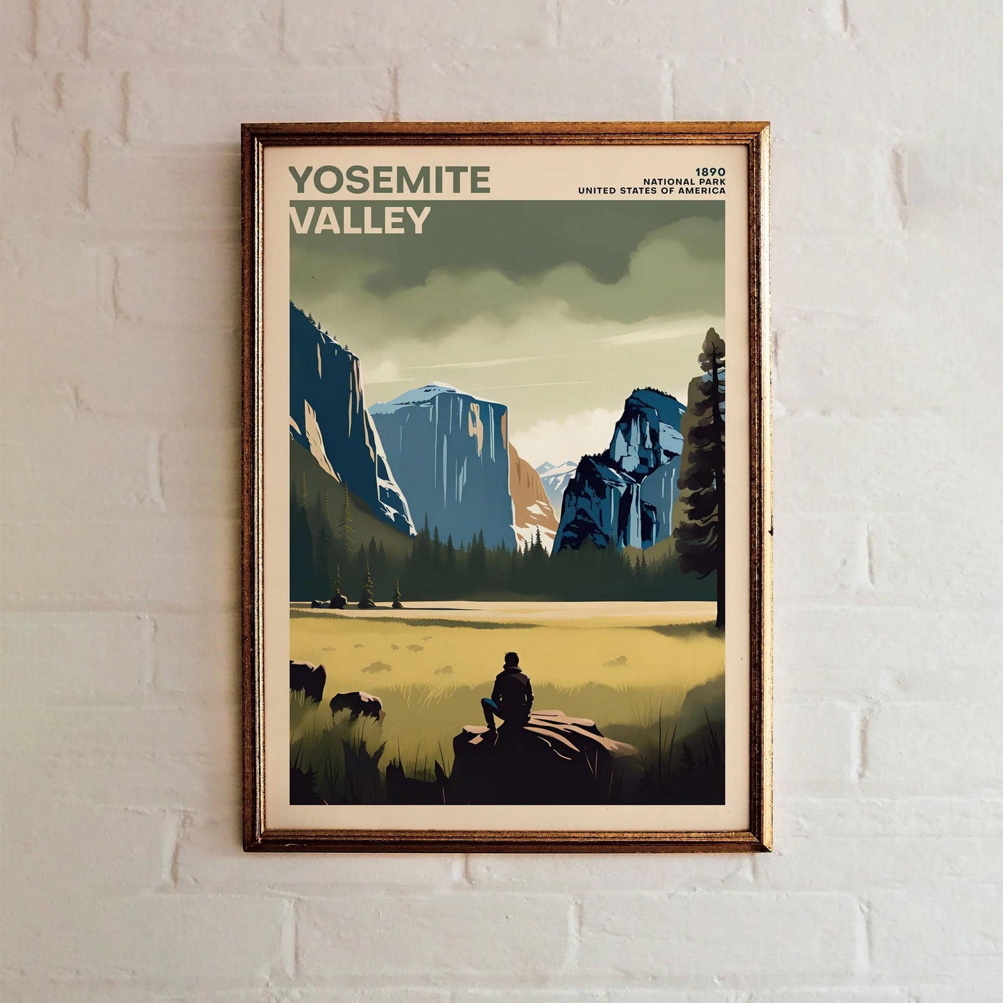 Yosemite Valley National Park Poster Print