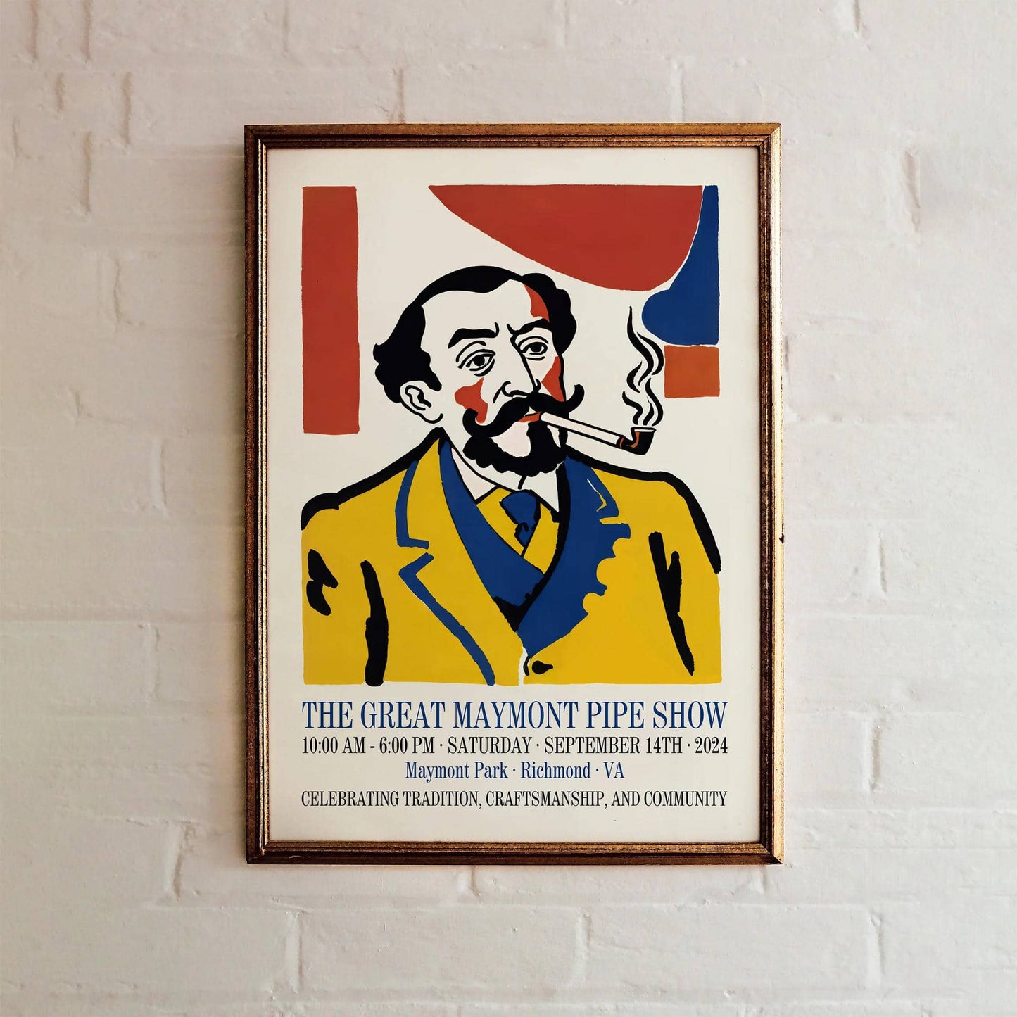 Retro Maymont Pipe Show Poster