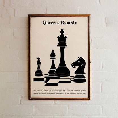 Queen's Gambit Chess Wall Art