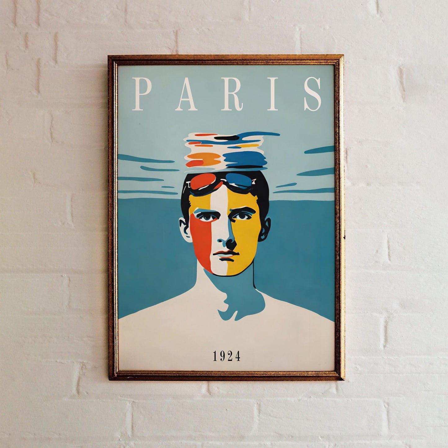 Paris Swimming Art Print
