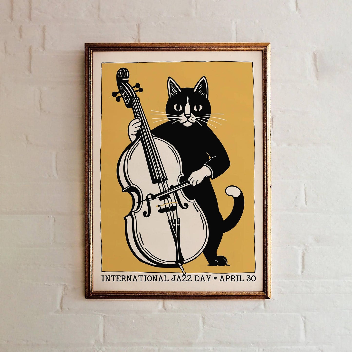 International Jazz Day Retro Poster Print