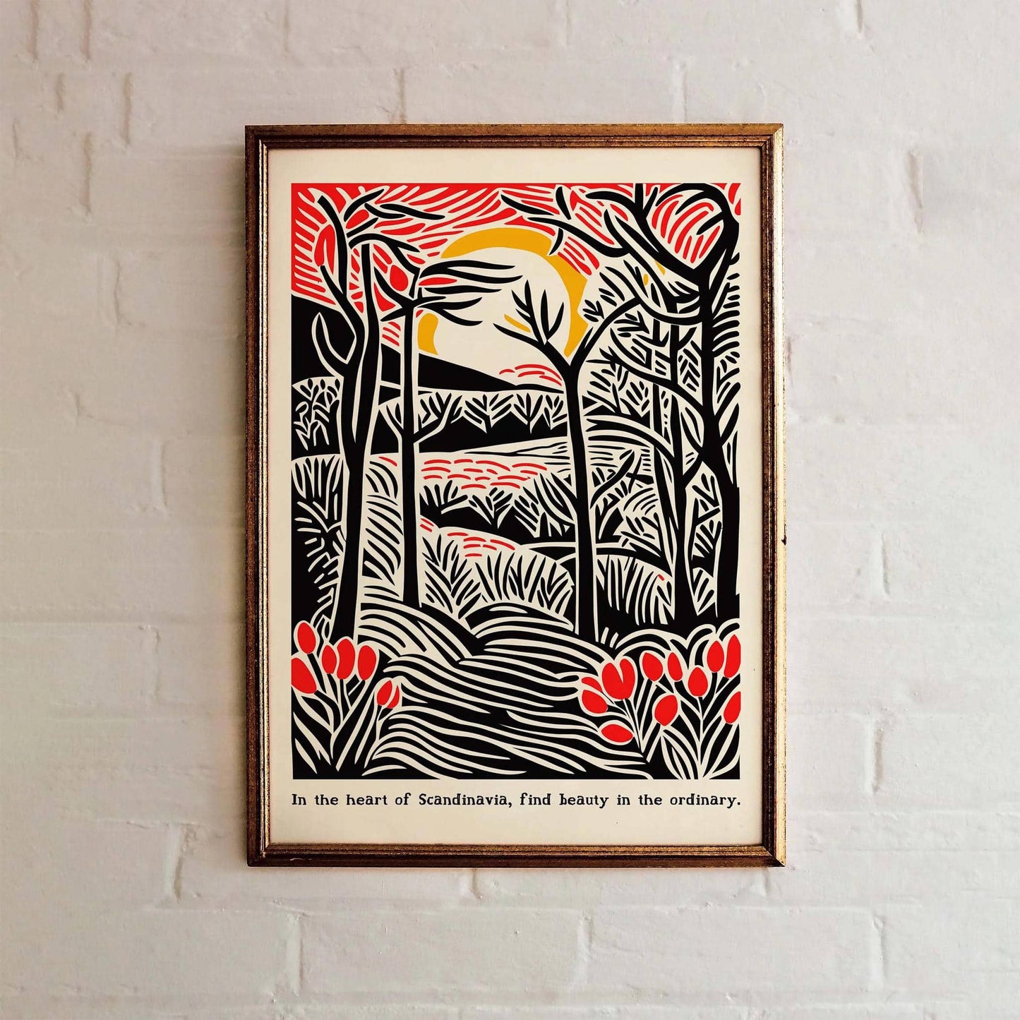Scandinavian Forest Poster Print