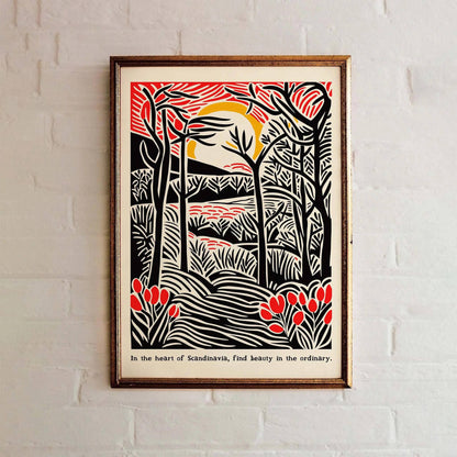 Scandinavian Forest Poster Print
