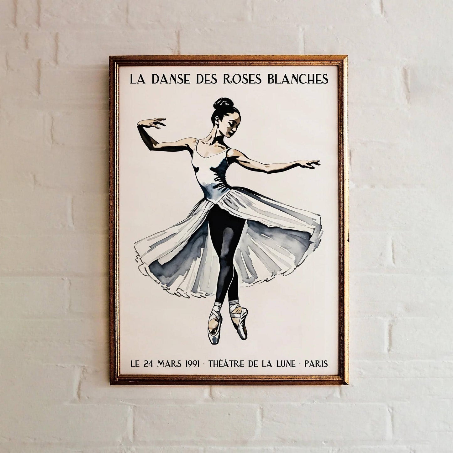 French Ballet Vintage Art Print
