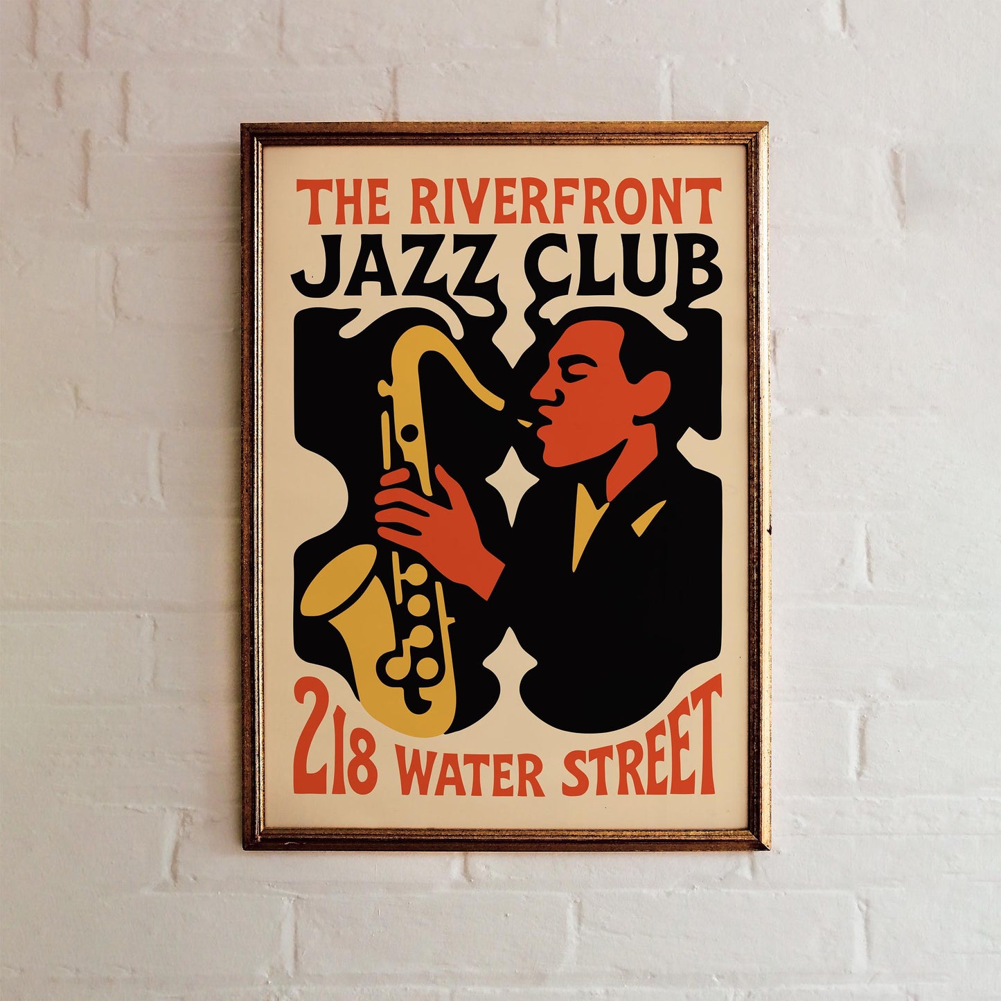 Riverfront Jazz Club Poster