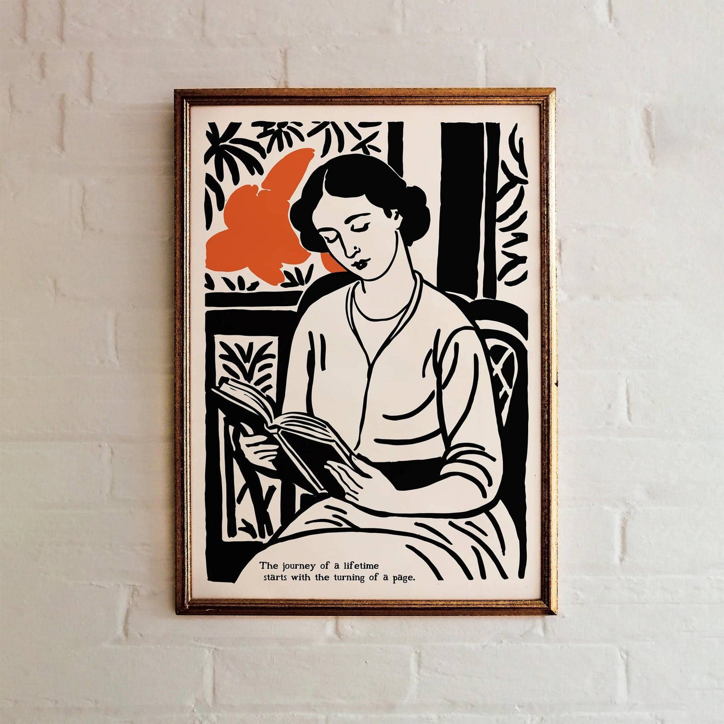 Retro Literary Quote Poster