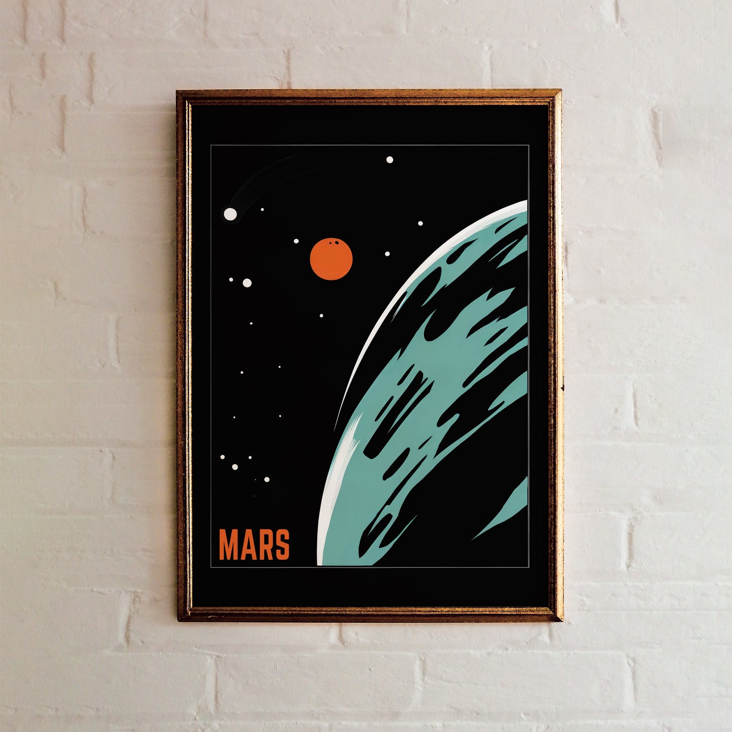 Minimal Planet Mars Poster