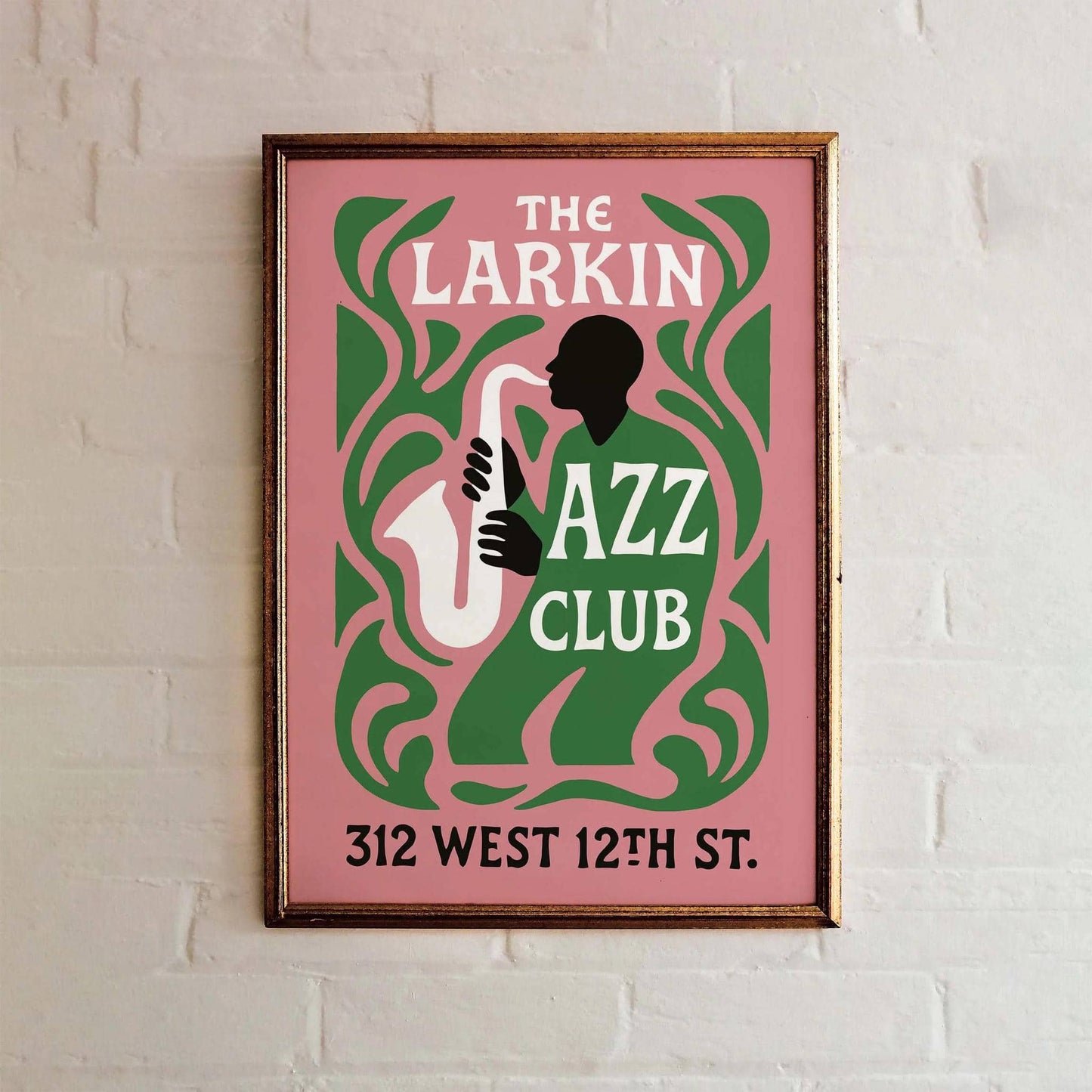 Retro Jazz Night Art Print