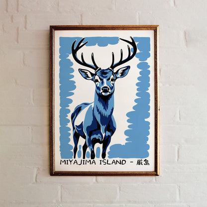 Miyajima Deer Poster Print