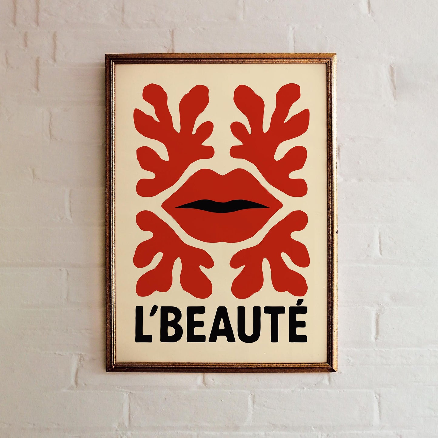 French Lips Art Print