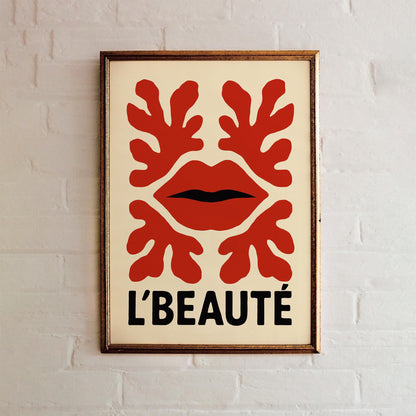 French Lips Art Print