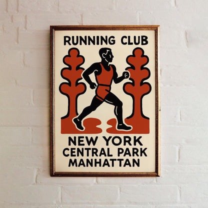 Running Club Manhattan Poster