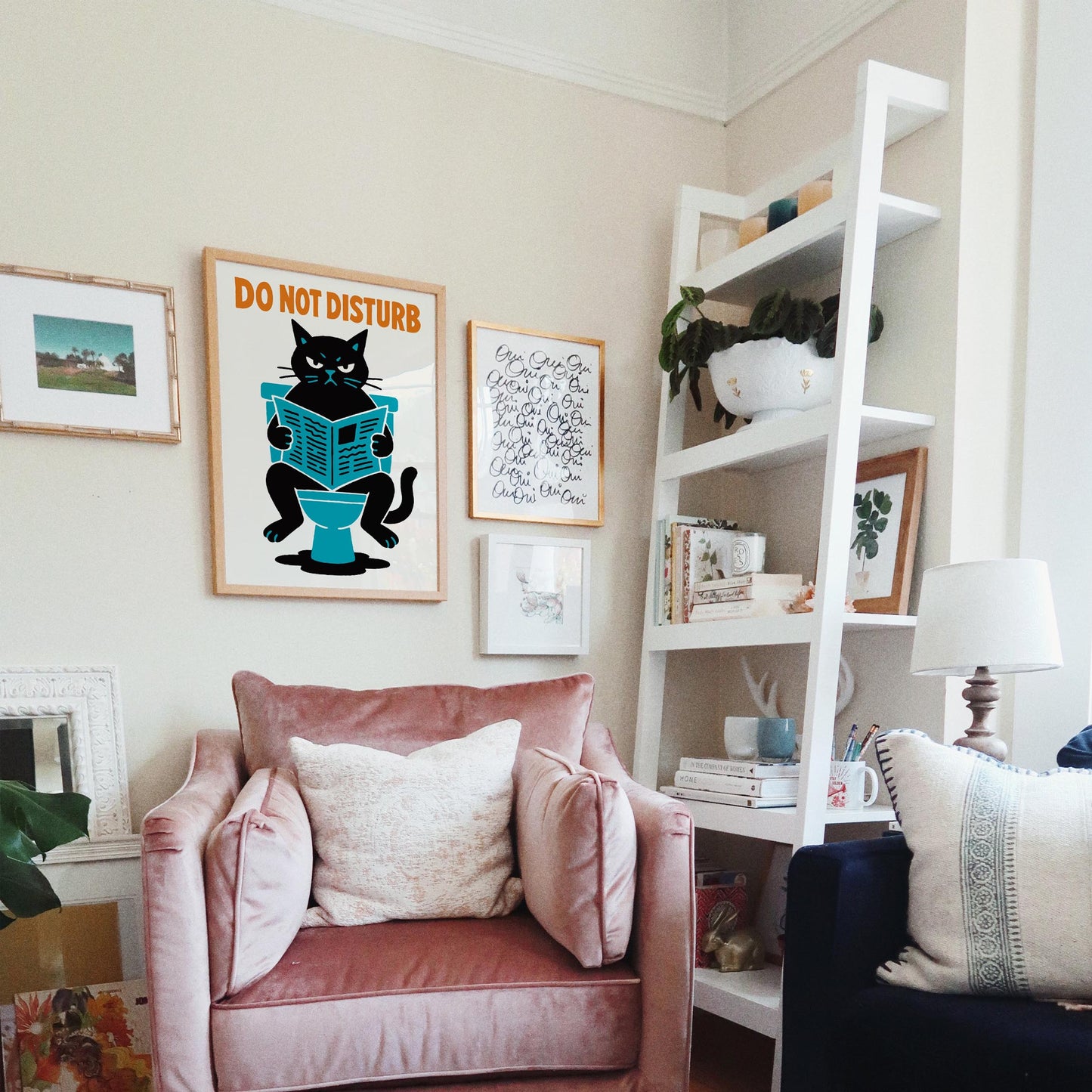 Do Not Disturb Cat Print