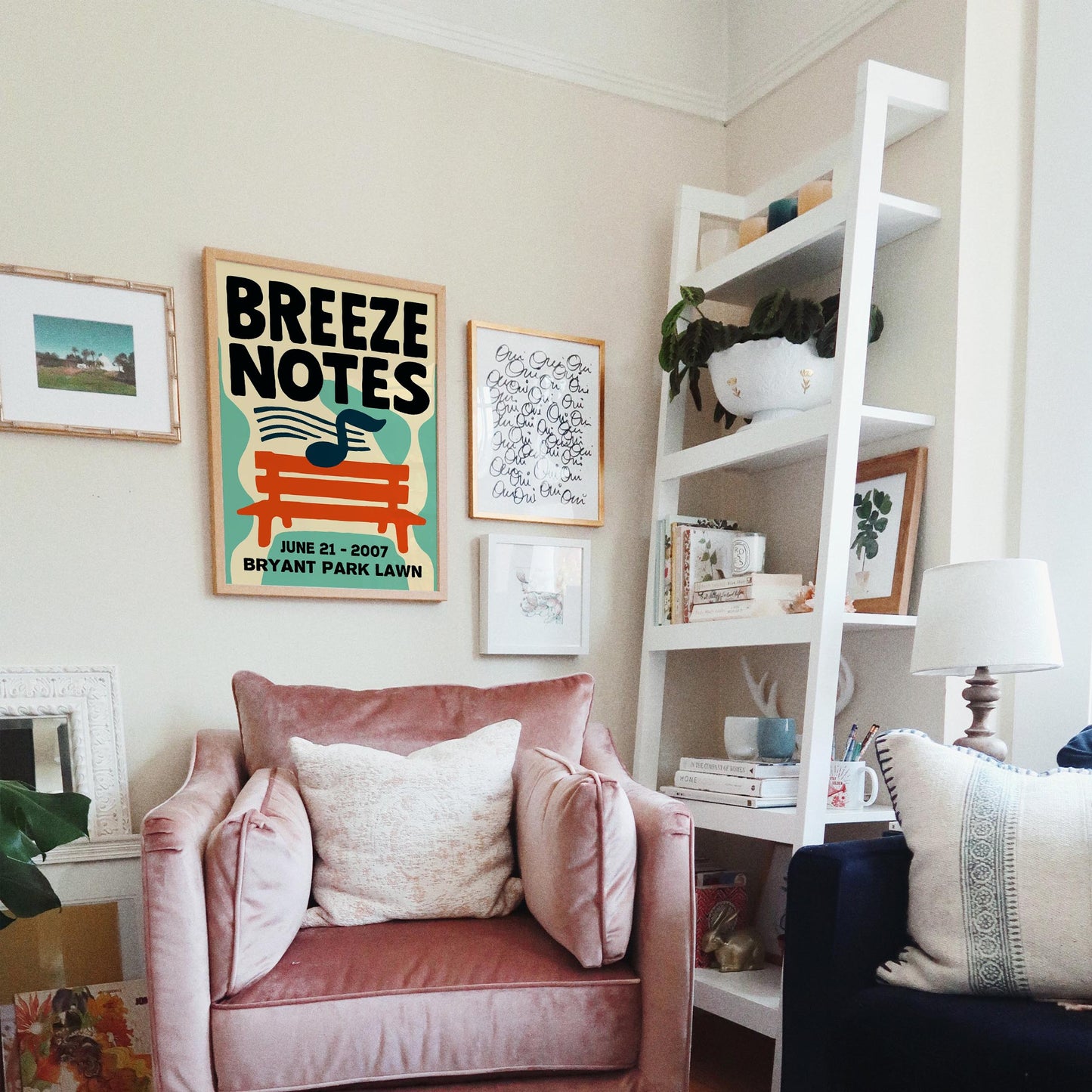 Breeze Notes Jazz Poster