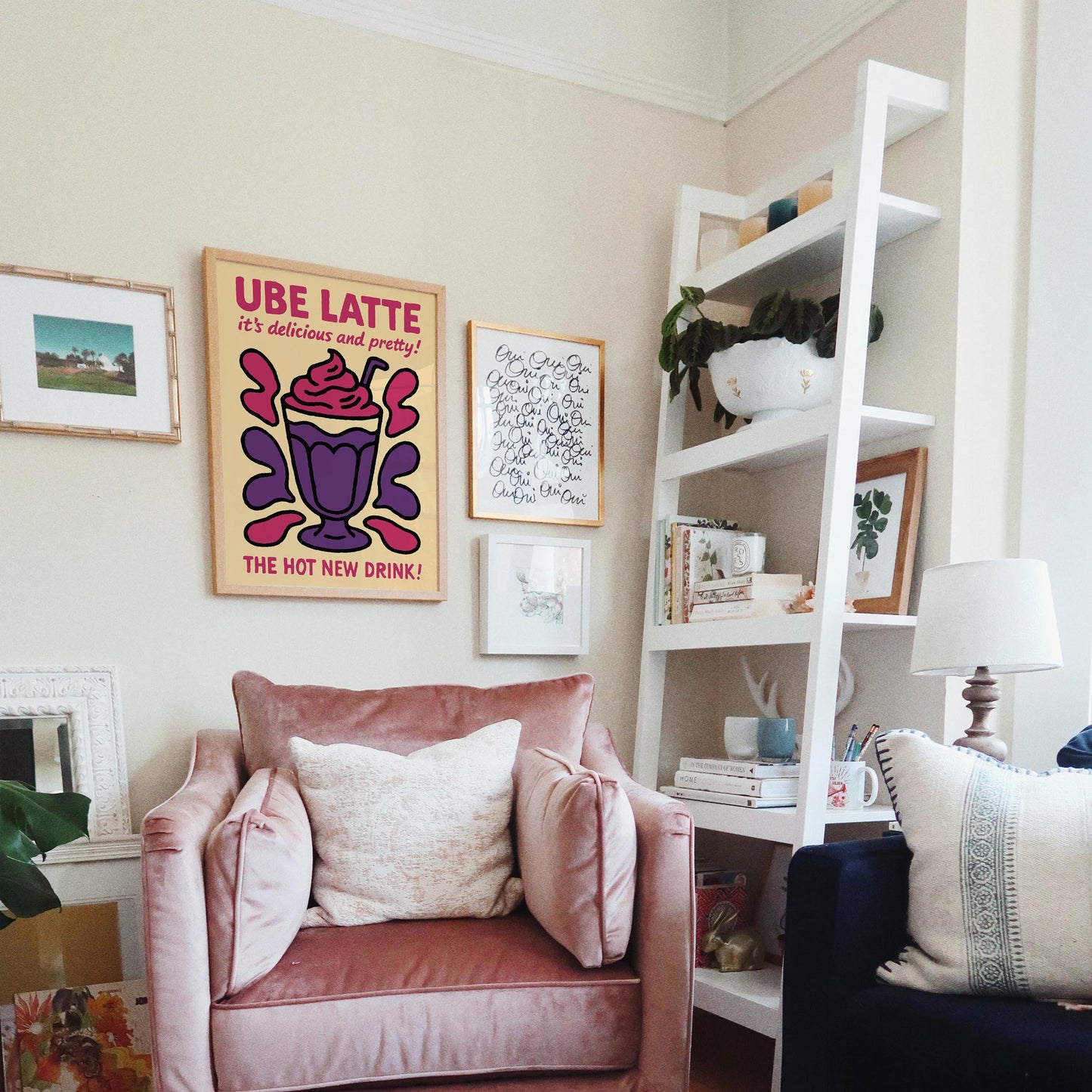 Ube Latte Poster Print