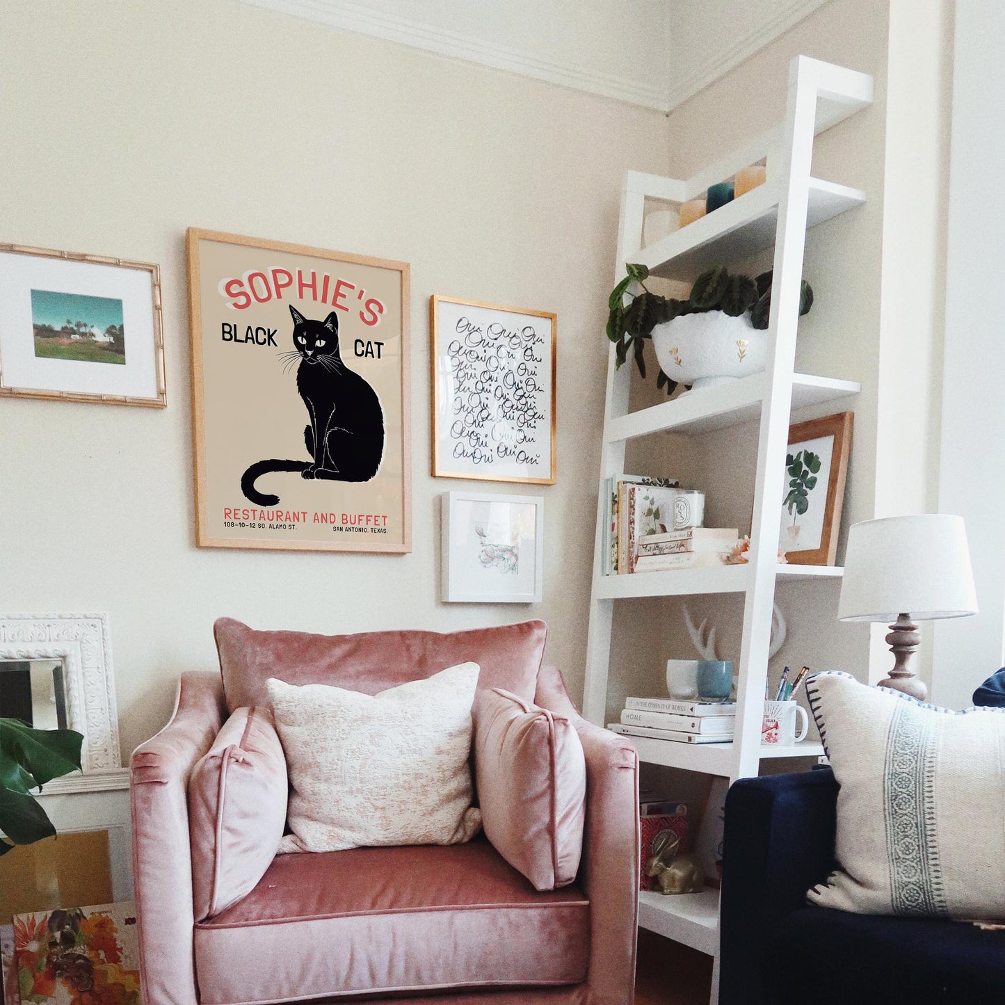 Sophie's Black Cat Bistro Poster