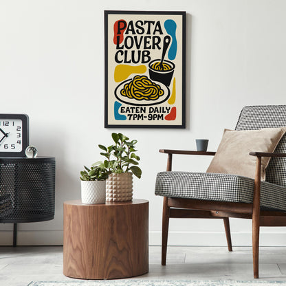 Pasta Lover Club Poster