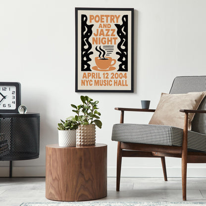 Poetry and Jazz Coffee Poster
