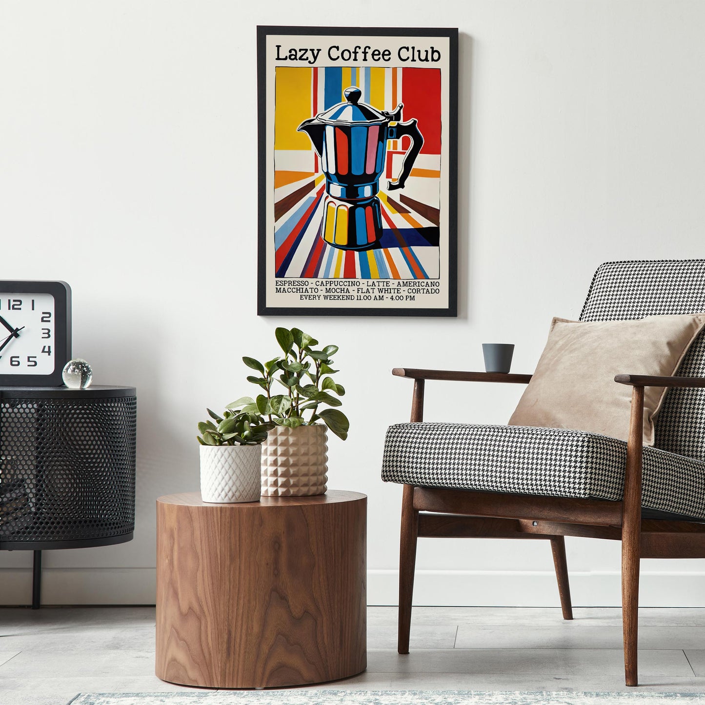 Lazy Coffee Club Poster