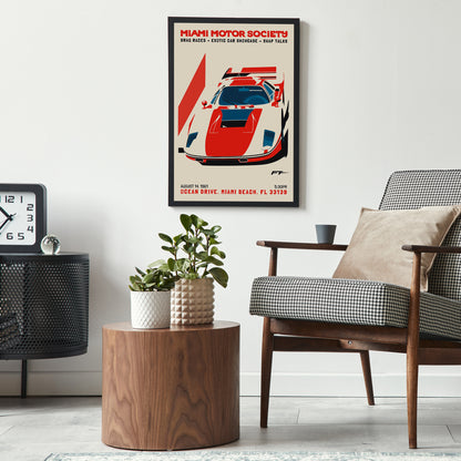 Miami Motor Art Print