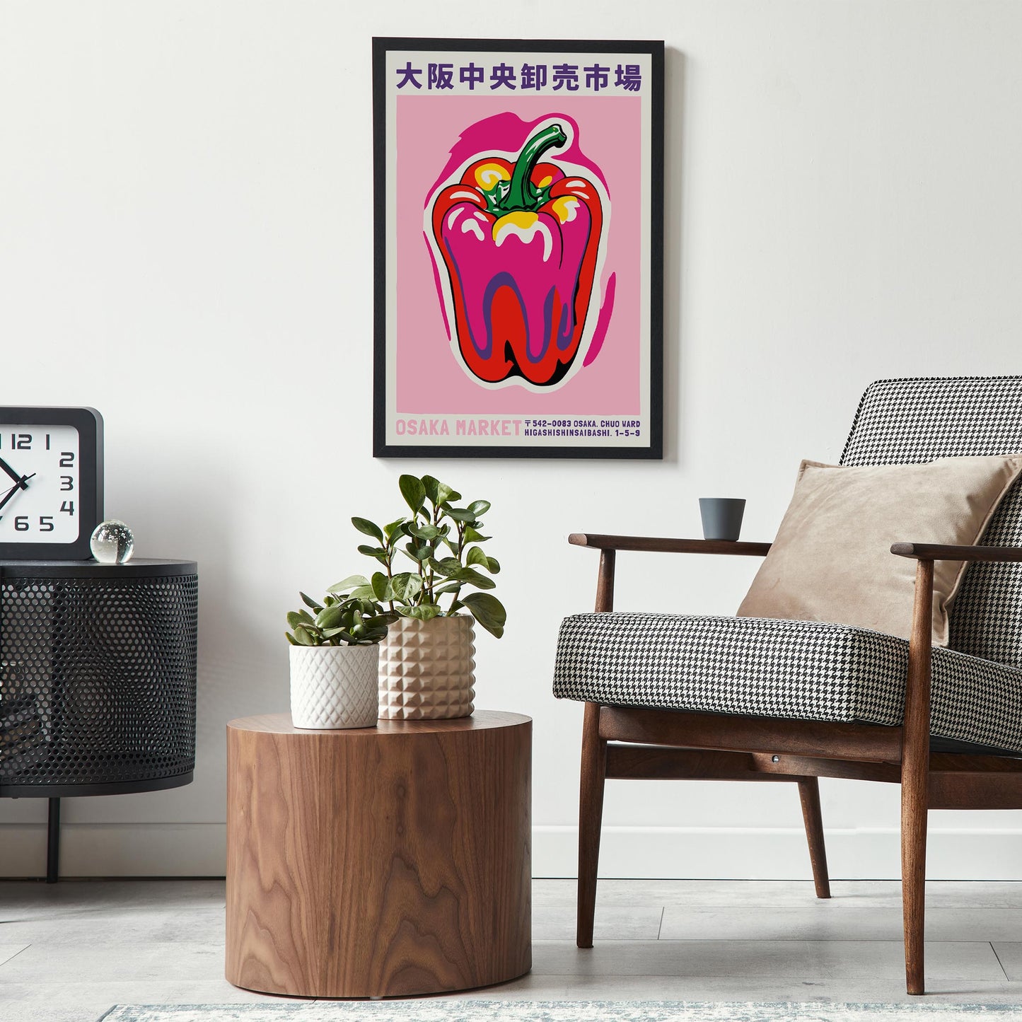 Osaka Market Bell Pepper Art Print