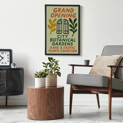 Botanical Gardens Exhibition Poster