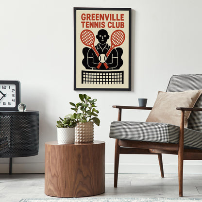 Greenville Tennis Club Poster
