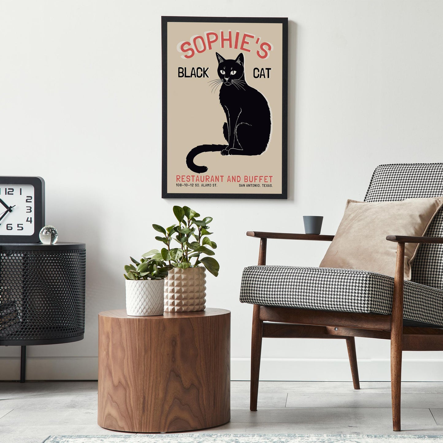 Sophie's Black Cat Bistro Poster
