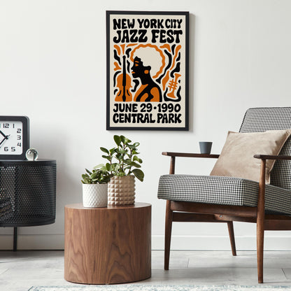 1990 NYC Jazz Festival Poster