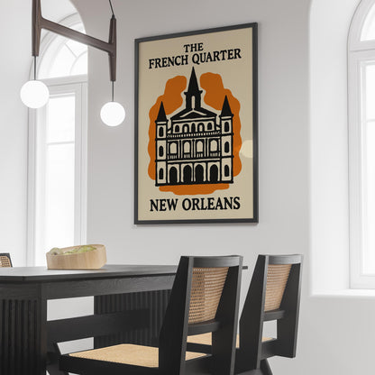 French Quarter Travel Poster