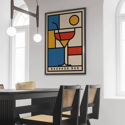 Bauhaus Bar Geometric Wall Art Print 2025