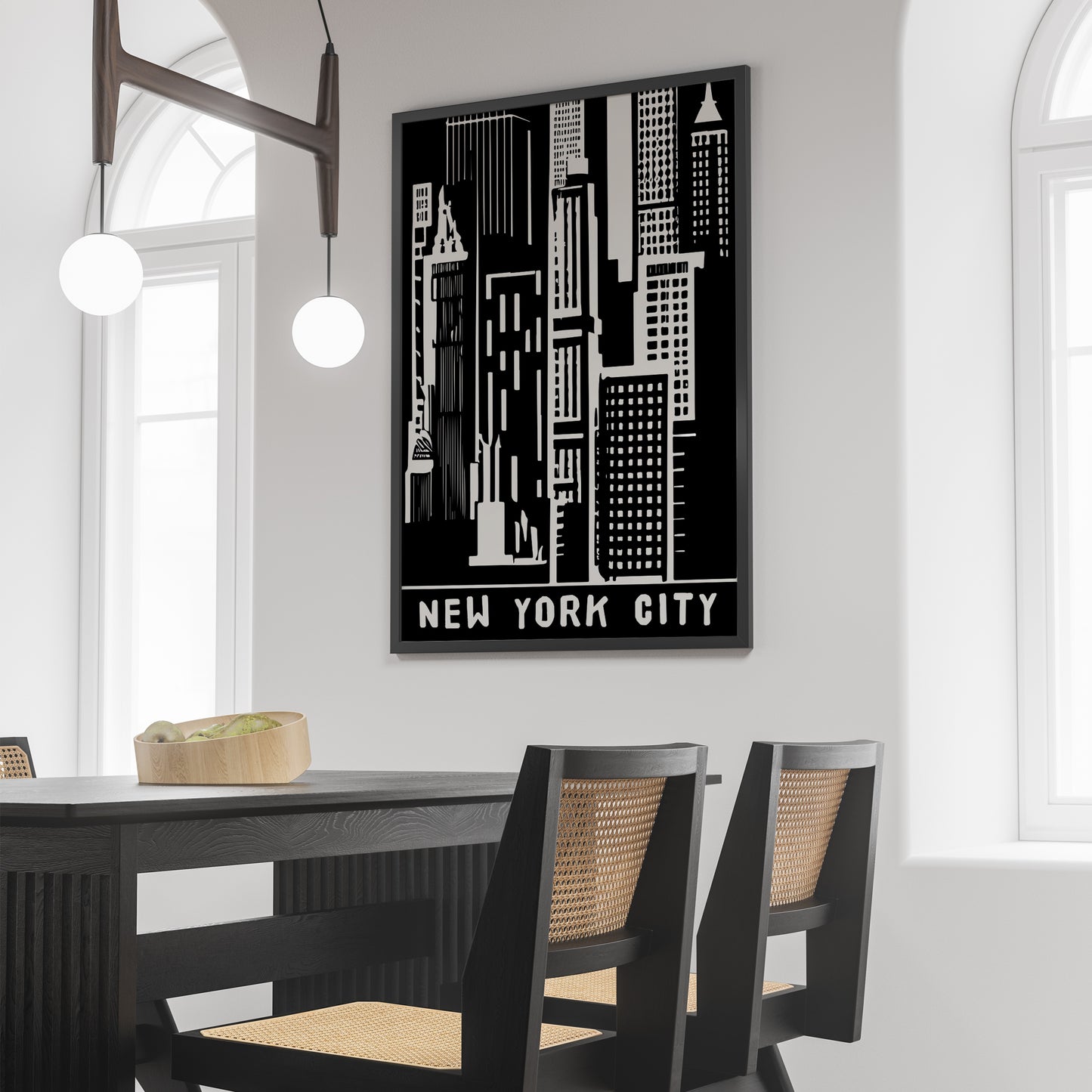 New York City B&W Poster