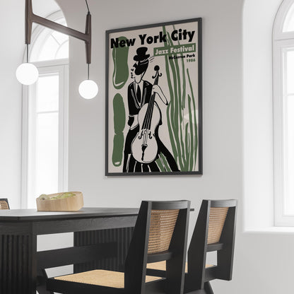 NYC Jazz Festival 1968 Poster Print