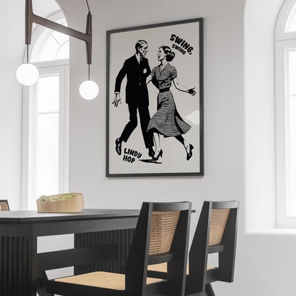 Lindy Hop Dance Poster