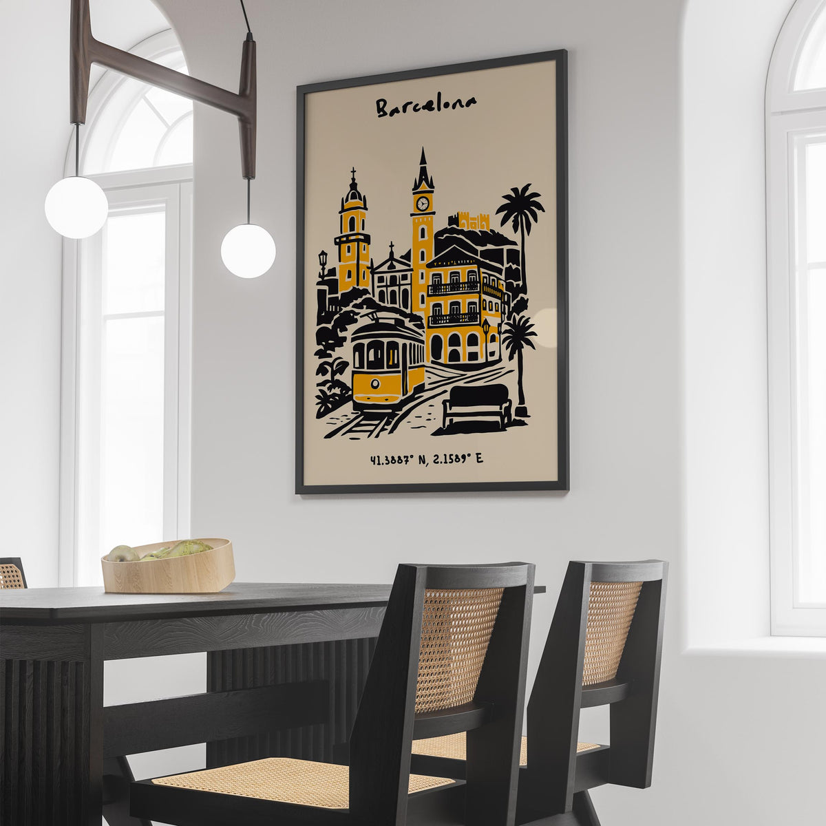 Barcelona Spain Poster 2026 – Travel Wall Art Print
