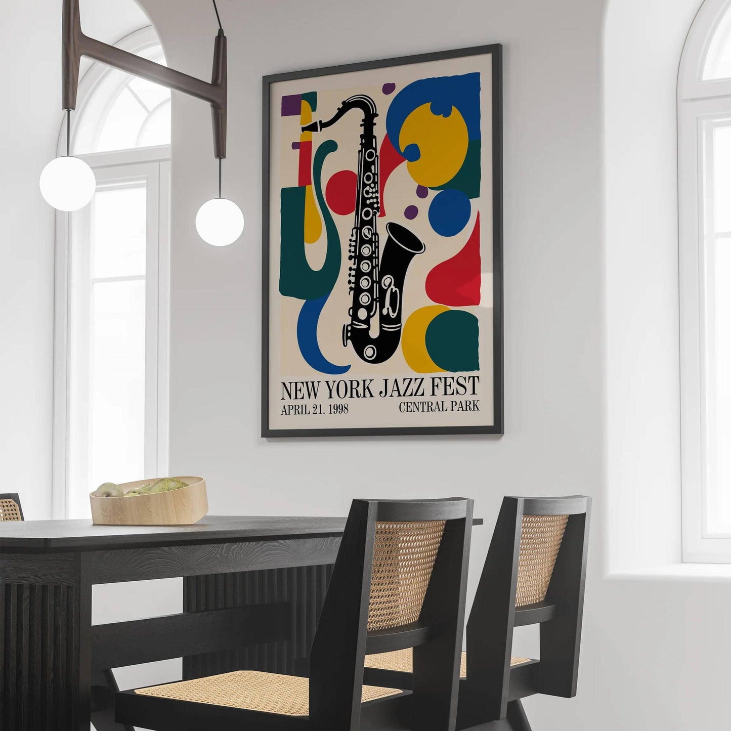 New York Jazz Fest Colorful Poster