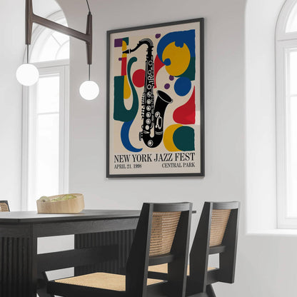 New York Jazz Fest Colorful Poster