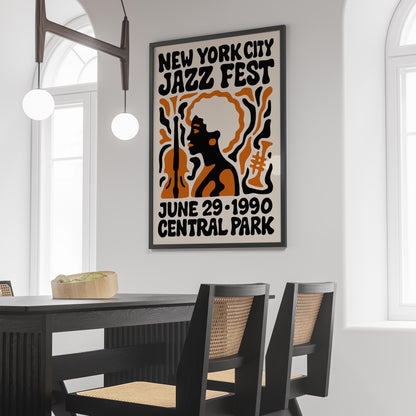 1990 NYC Jazz Festival Poster