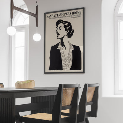 Manhattan Opera Portrait Poster