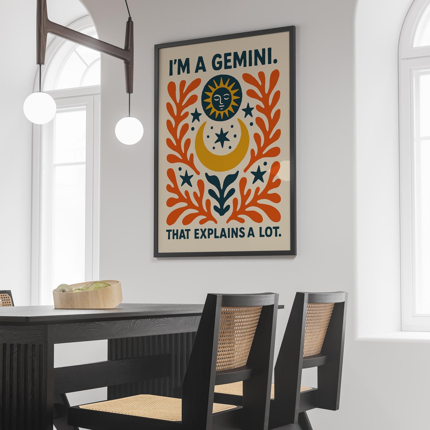 Gemini Zodiac Poster Print