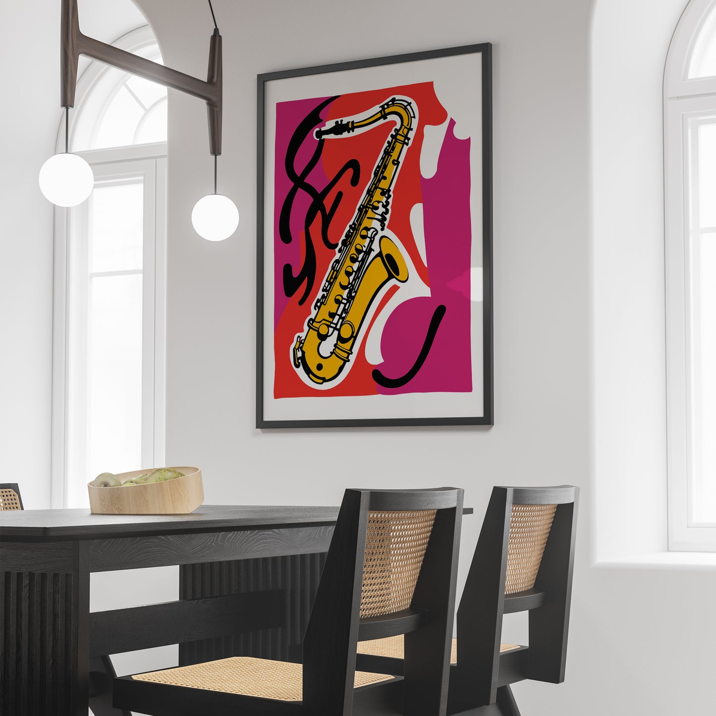 Saxophone Vintage Wall Art Print